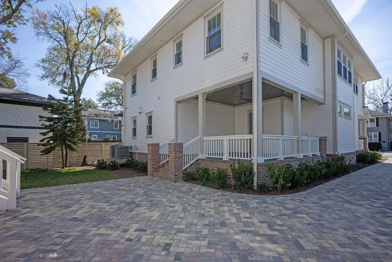 Rear elevation and guest house