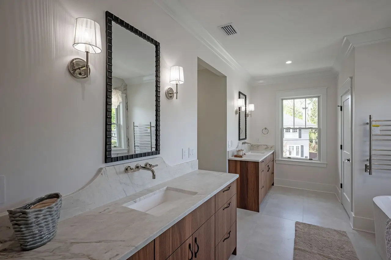 Primary double vanity